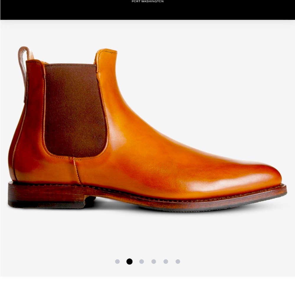 Allen Edmonds Brown Leather Chelsea Boots